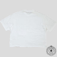 Blind Love Artistic Trafficking Rhinestone T-Shirt in White/Blue
