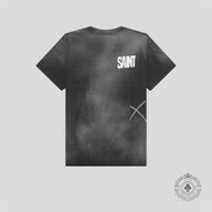 Saint Michael Beating Tee in Washed Black
