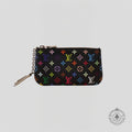 Louis Vuitton x Takashi Murakami Key Pouch in Black