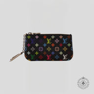 Louis Vuitton x Takashi Murakami Key Pouch in Black
