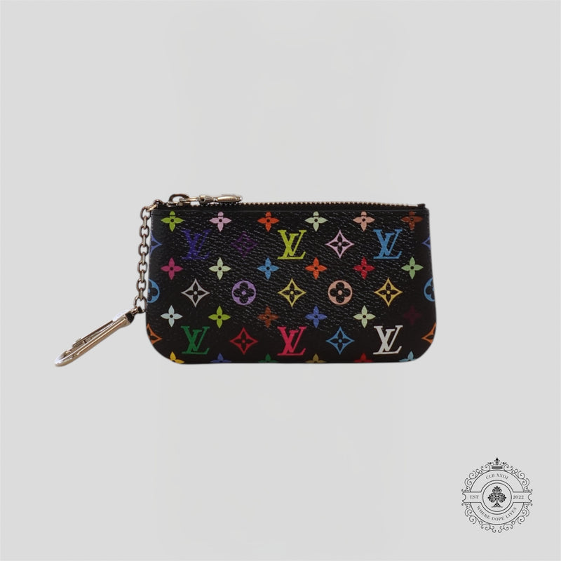 Louis Vuitton x Takashi Murakami Key Pouch in Black