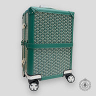 Goyard Bourget PM Trolley Travel Case in Green