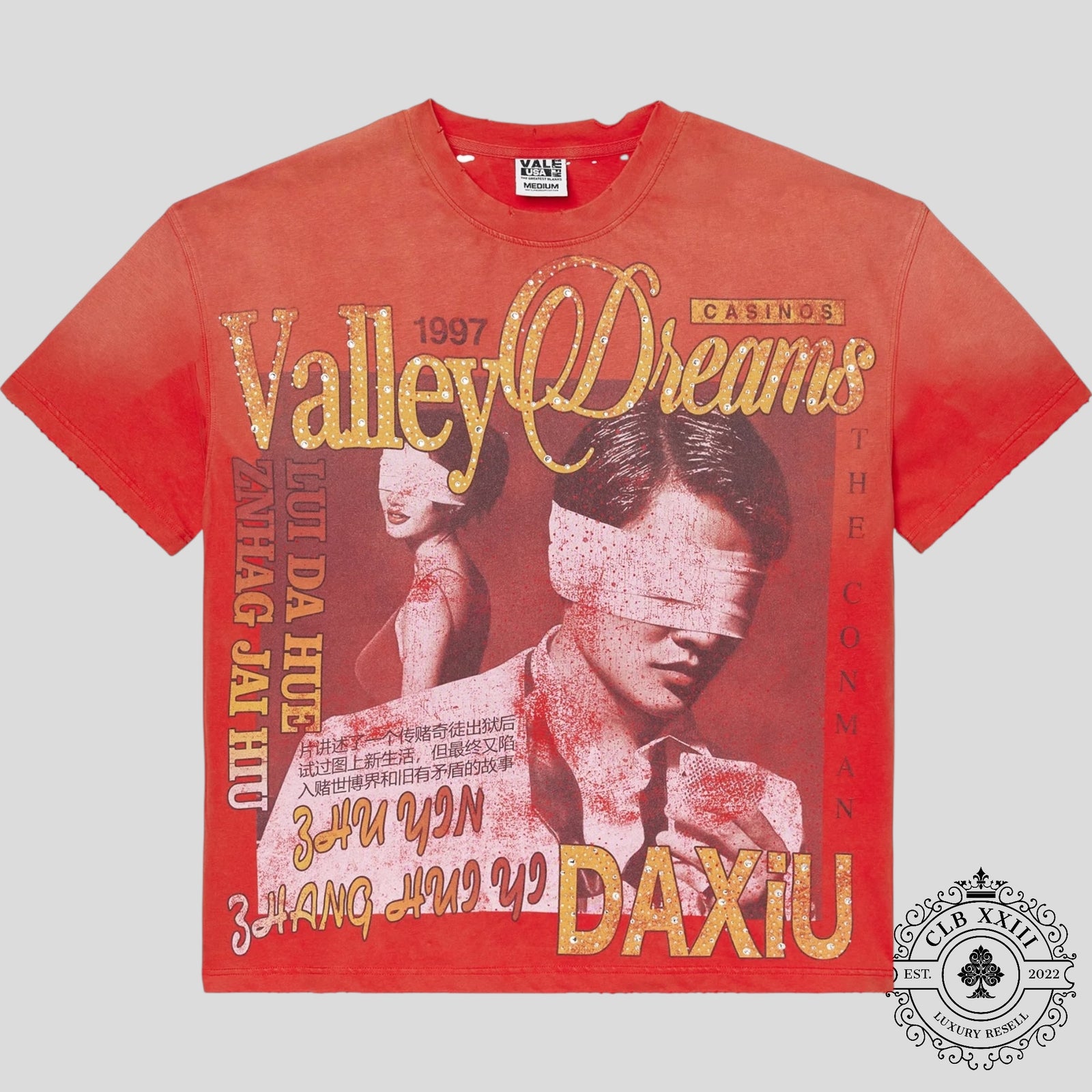 Vale Casino Bling Tee in Red