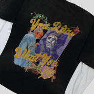 Blind Love Reap What You Love Double Layer T-Shirt in Black