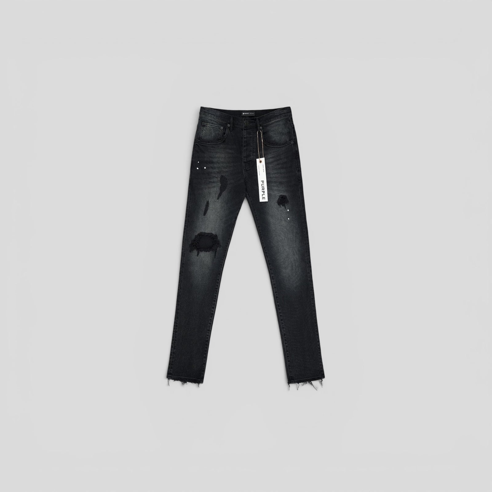 Purple Brand Repair Dropped Fit Jeans in Black