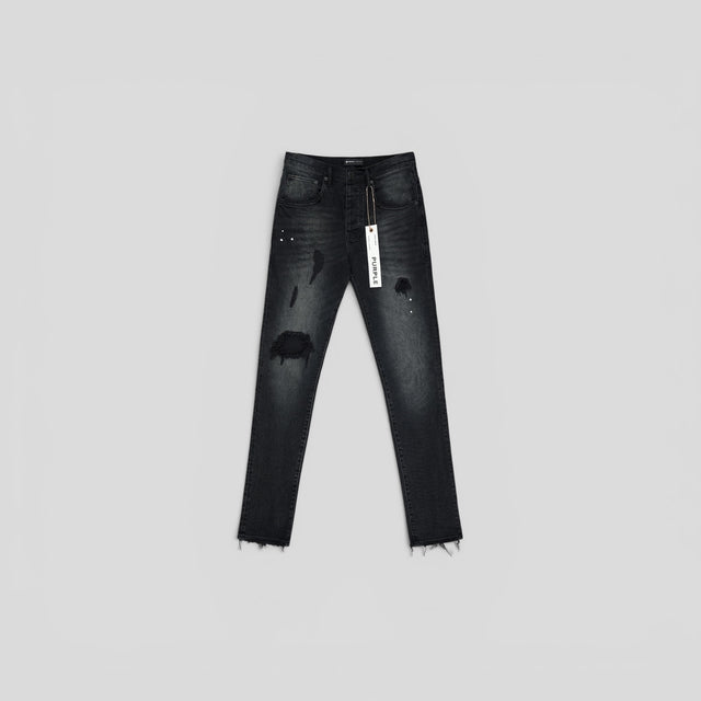 Purple Brand Repair Dropped Fit Jeans in Black