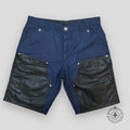 Chrome Hearts Leather Knee Carpenter Short in Navy