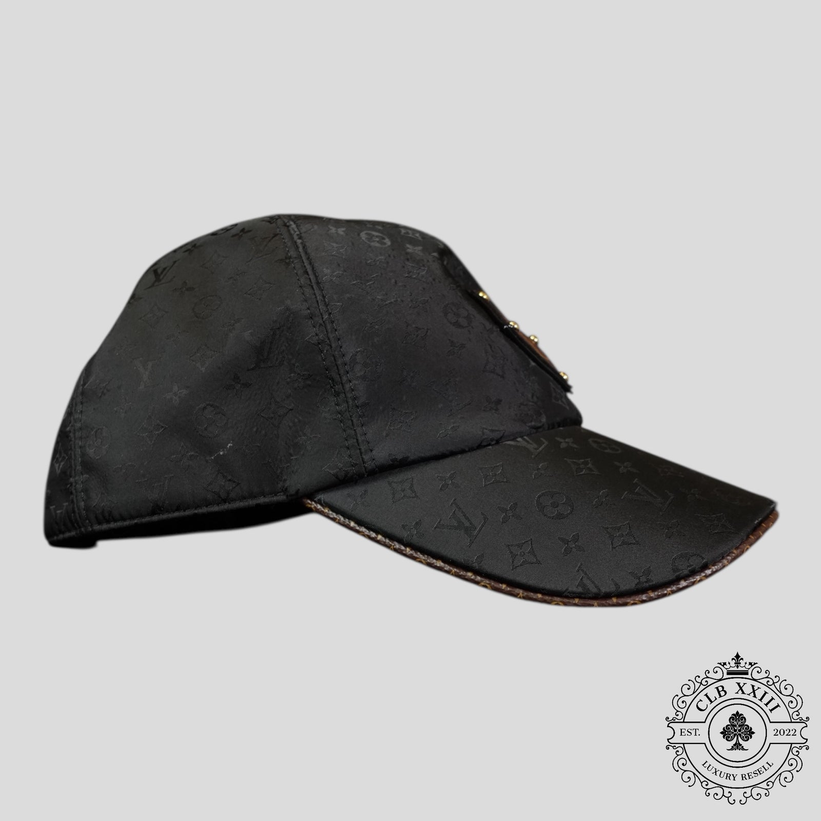 Louis Vuitton Monogram LV Patch Hat in Black
