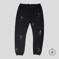 Chrome Hearts Cross Patch Sweatpants in Black