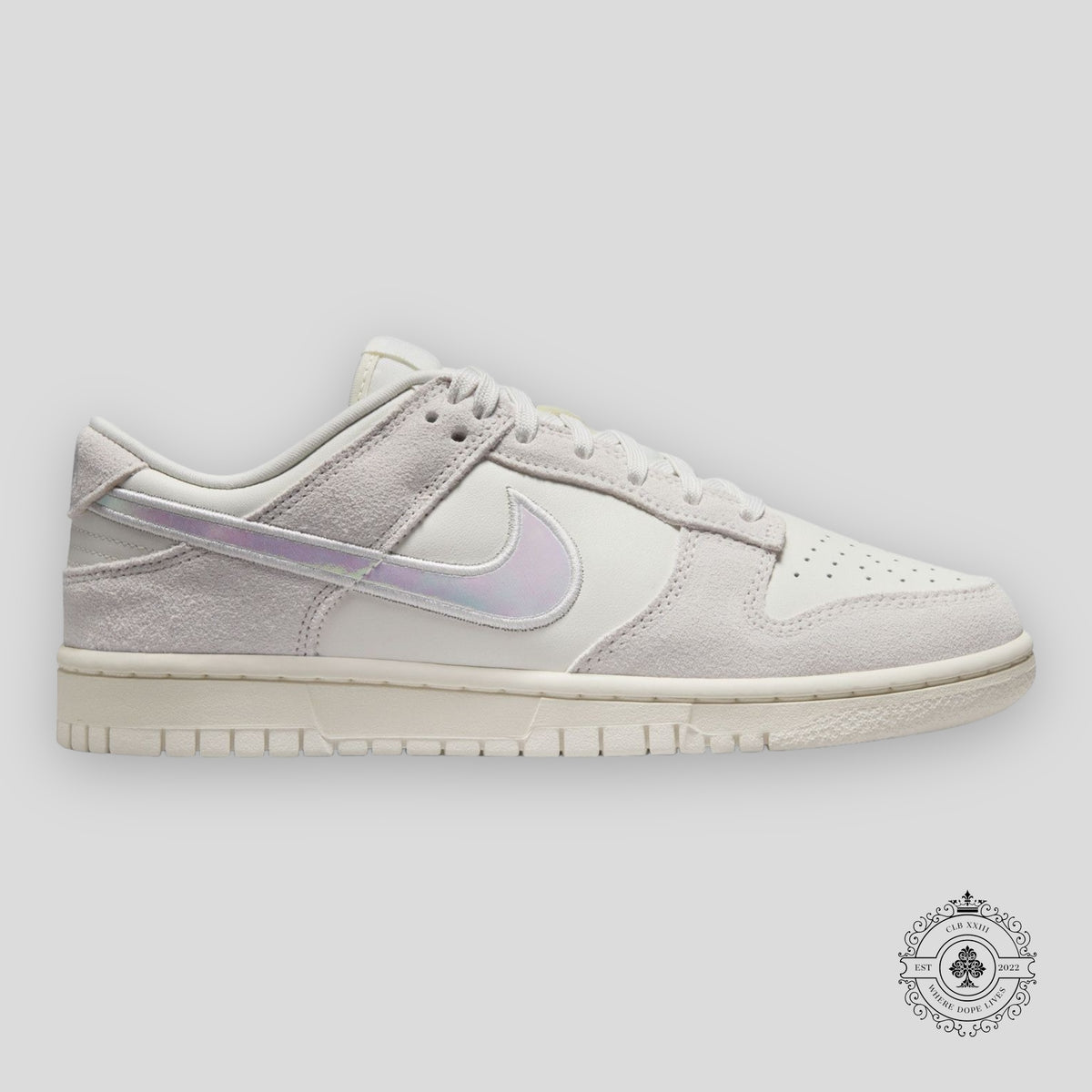 Nike Dunk Low W Sail Iridescent Swoosh