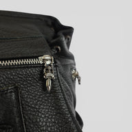 Chrome Hearts Fleur Patch Leather Gunslinger Backpack