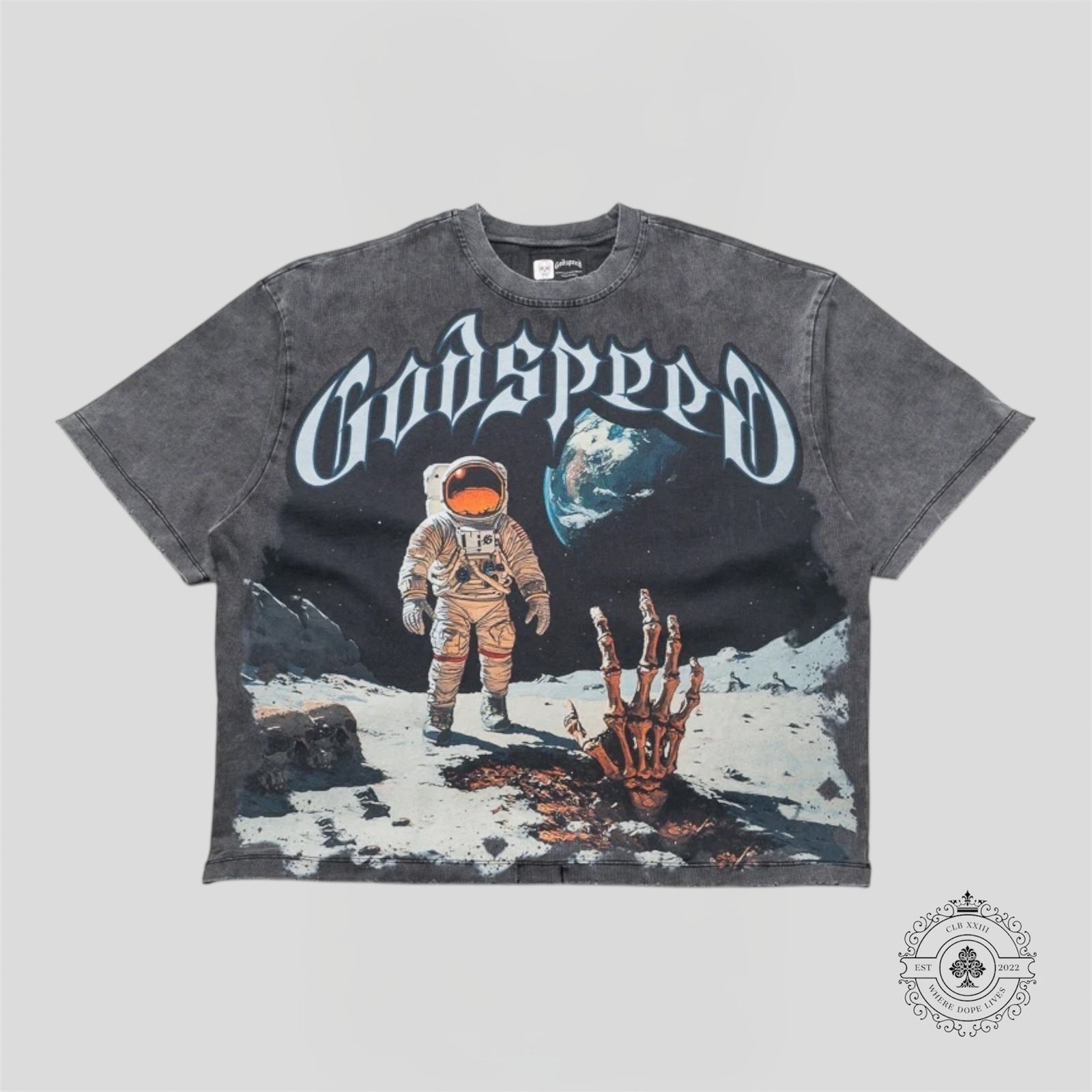 Godspeed First Contact Tee in Grey Wash