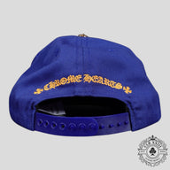 Chrome Hearts CH Embroidered Hat in Blue / Gold