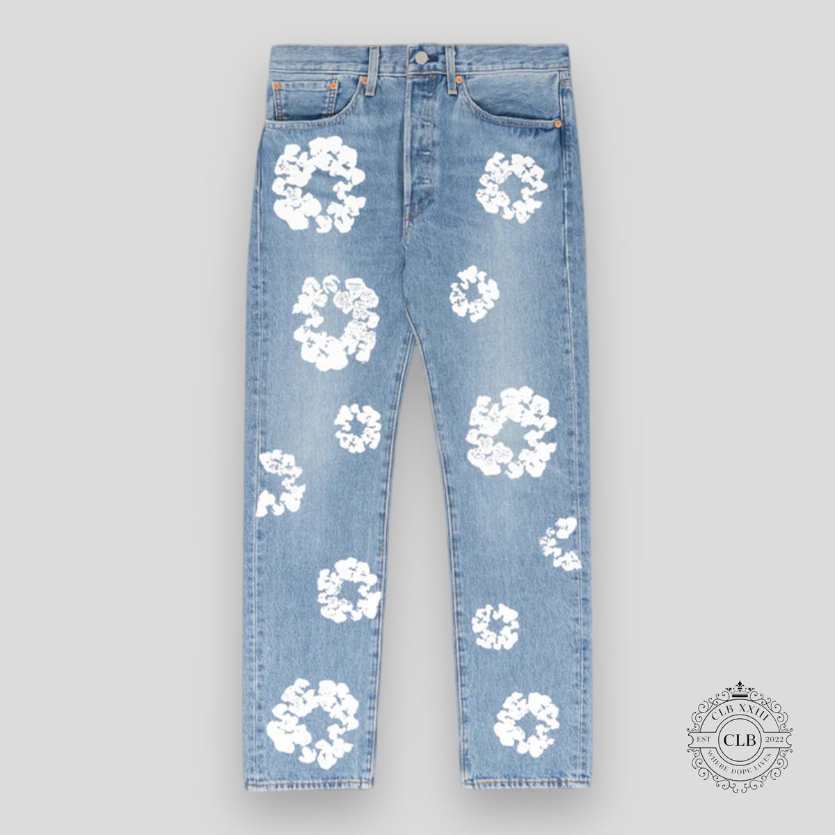 Denim Tears The Cotton Wreath Jean in Light Wash