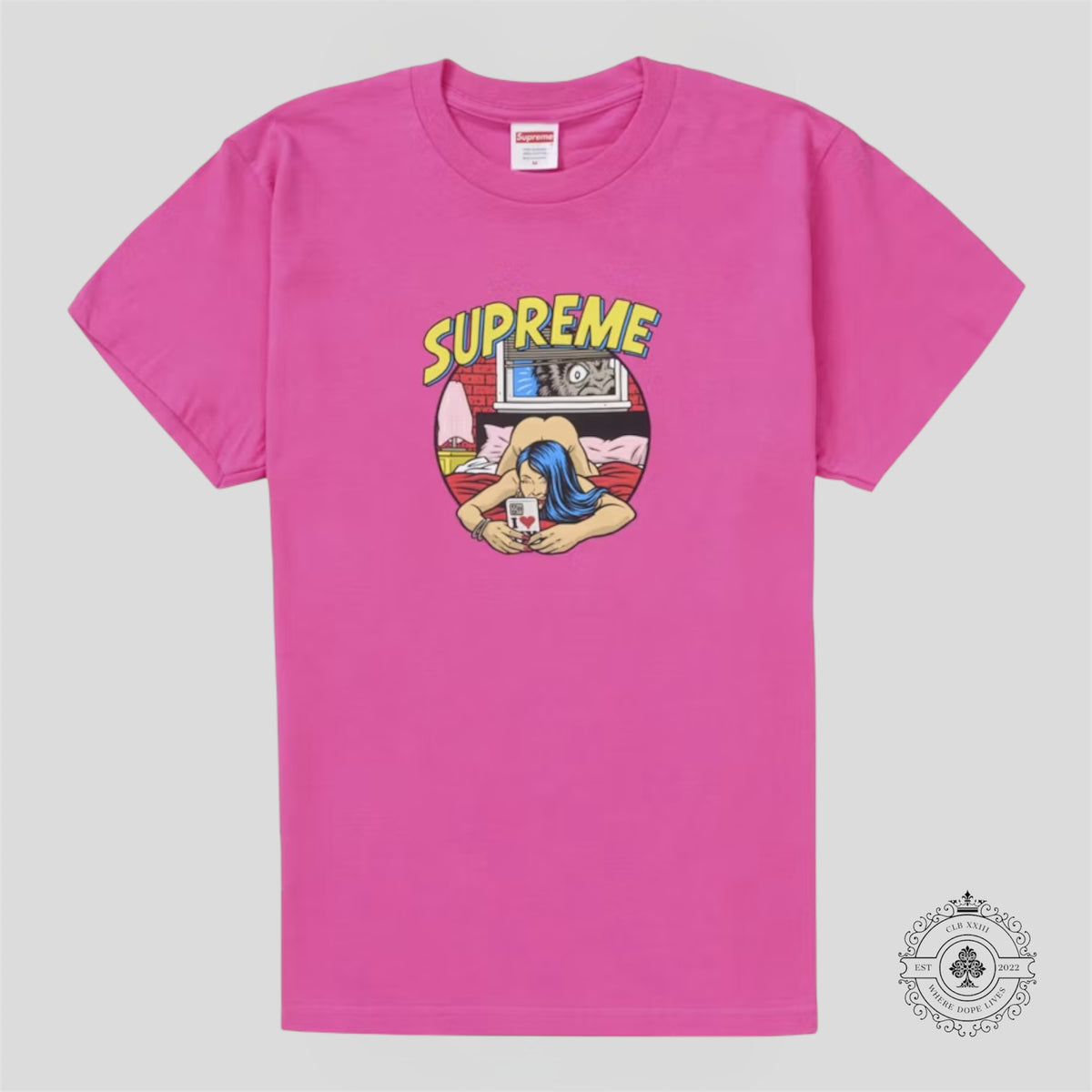 Supreme Bedroom T-Shirt in Pink