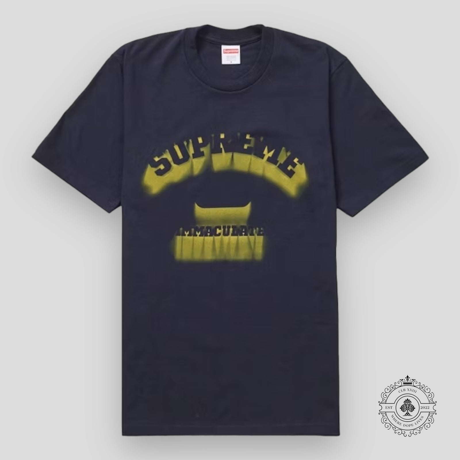 Supreme Shadow Tee in Navy