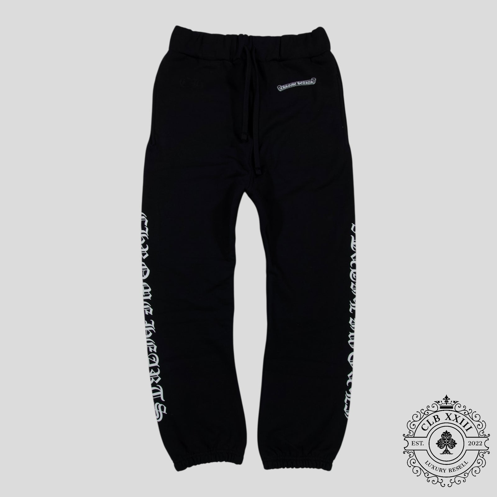 Chrome Hearts Scroll Logo Sweatpants in Black