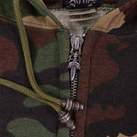 Chrome Hearts Vintage Cross Patch Thermal Zip Up Hoodie
