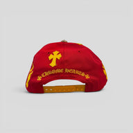 Chrome Hearts Cross Patch Hat in Red / Yellow