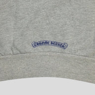 Chrome Hearts Women's Triple Cross CH Flocked Crewneck in Grey