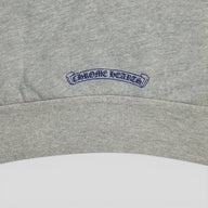 Chrome Hearts Women's Triple Cross CH Flocked Crewneck in Grey