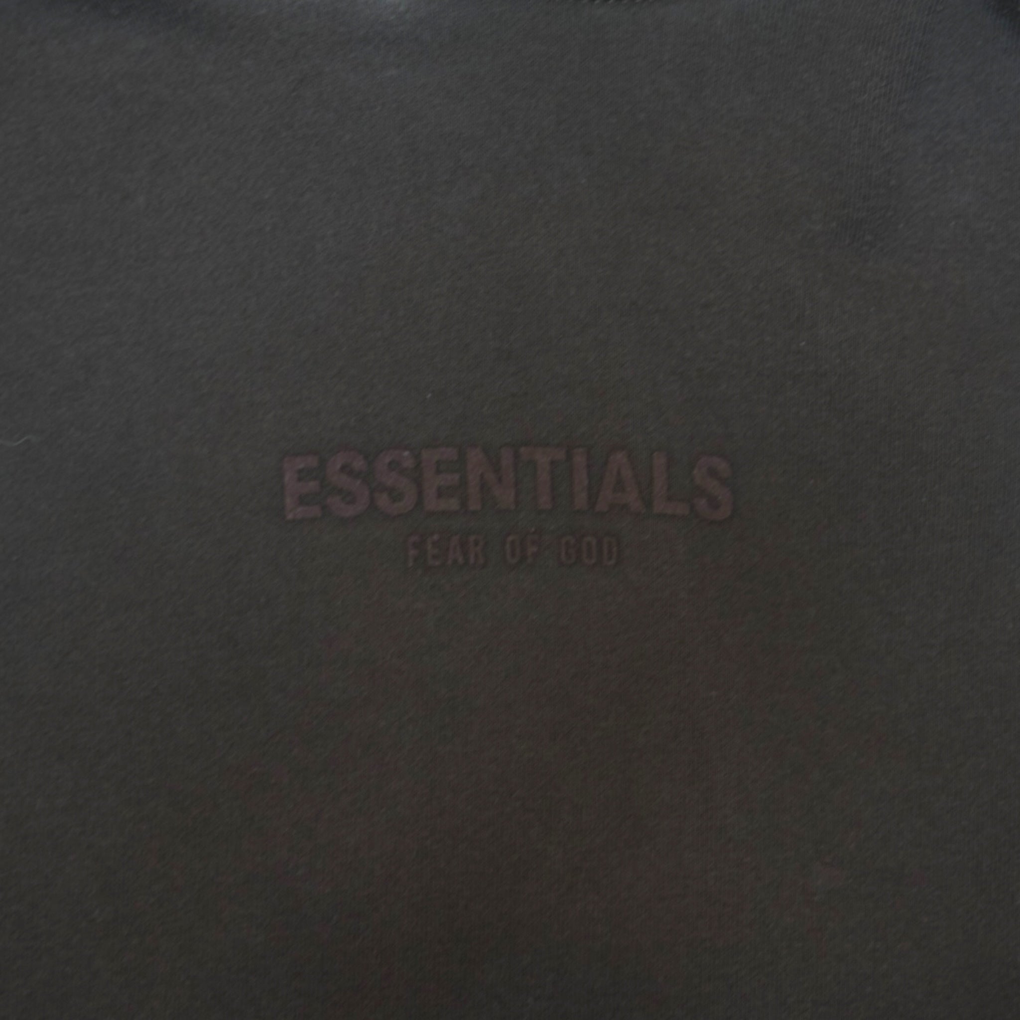 Fear of God Essentials Relaxed Hoodie in Off Black - Preowned