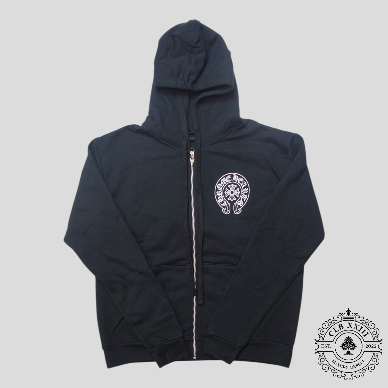 Chrome Hearts Miami Exclusive Zip Up Hoodie in Black