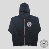 Chrome Hearts Miami Exclusive Zip Up Hoodie in Black