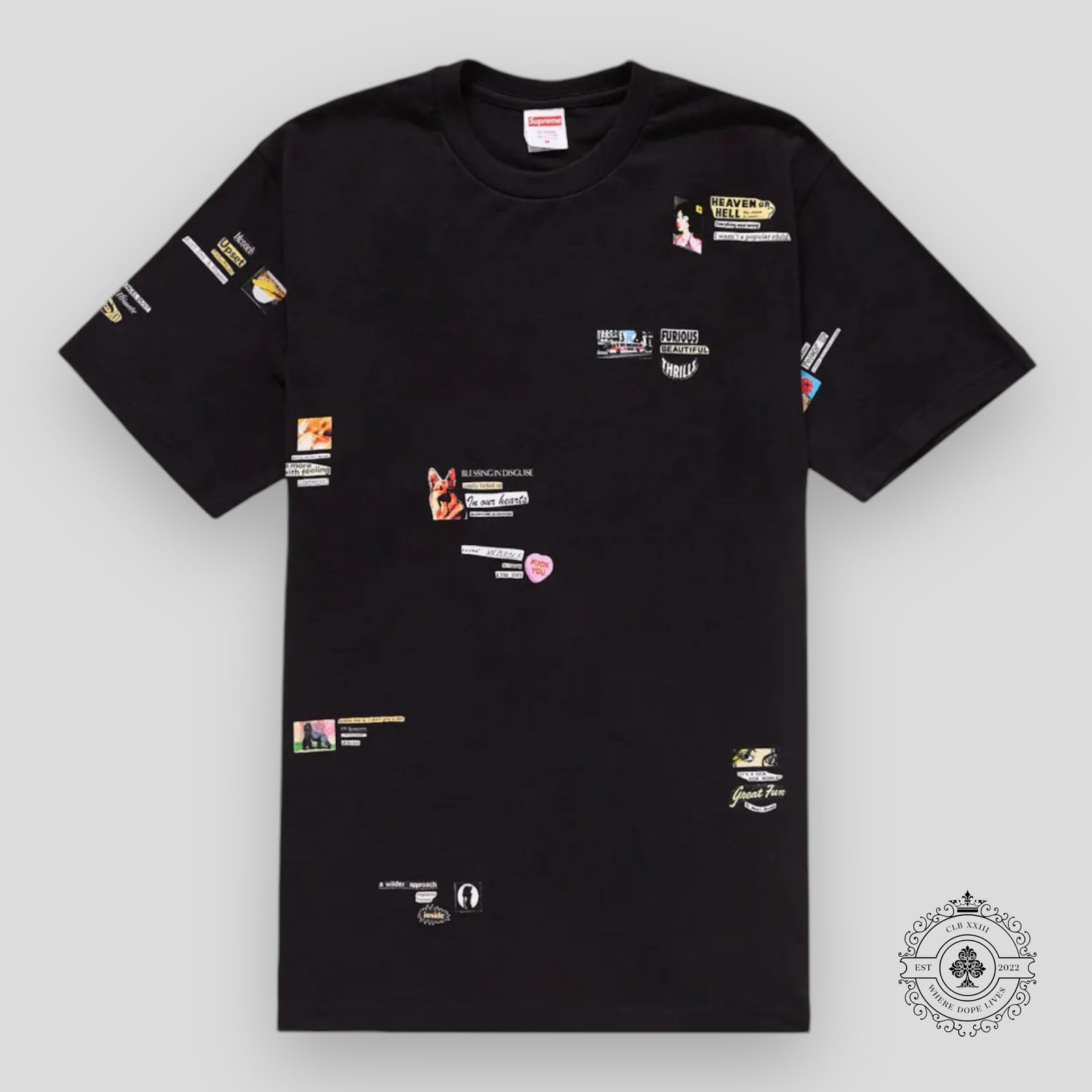 Supreme Upset Tee in Black
