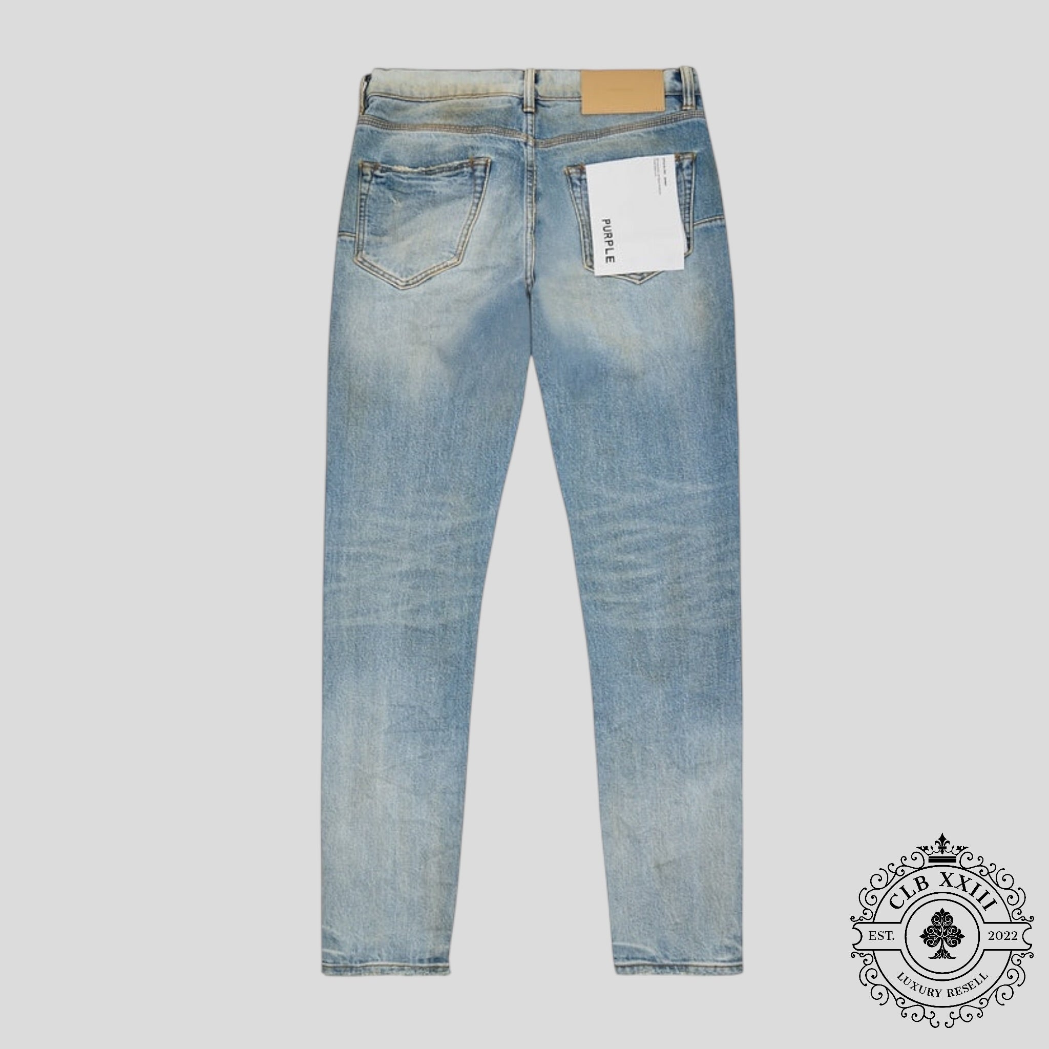 Purple Brand P001 Skinny Basalt Jeans in Light Indigo