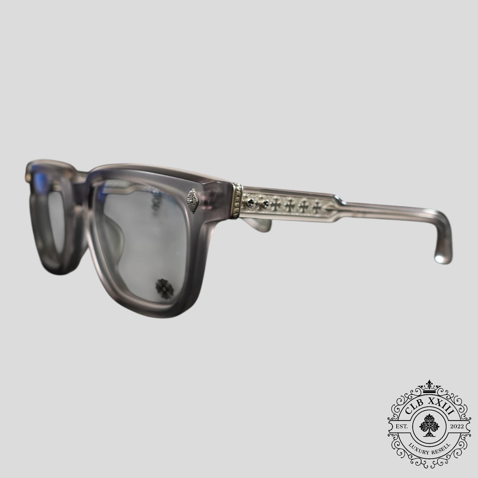Chrome Hearts Ambidixtrous Glasses in Matte Grey