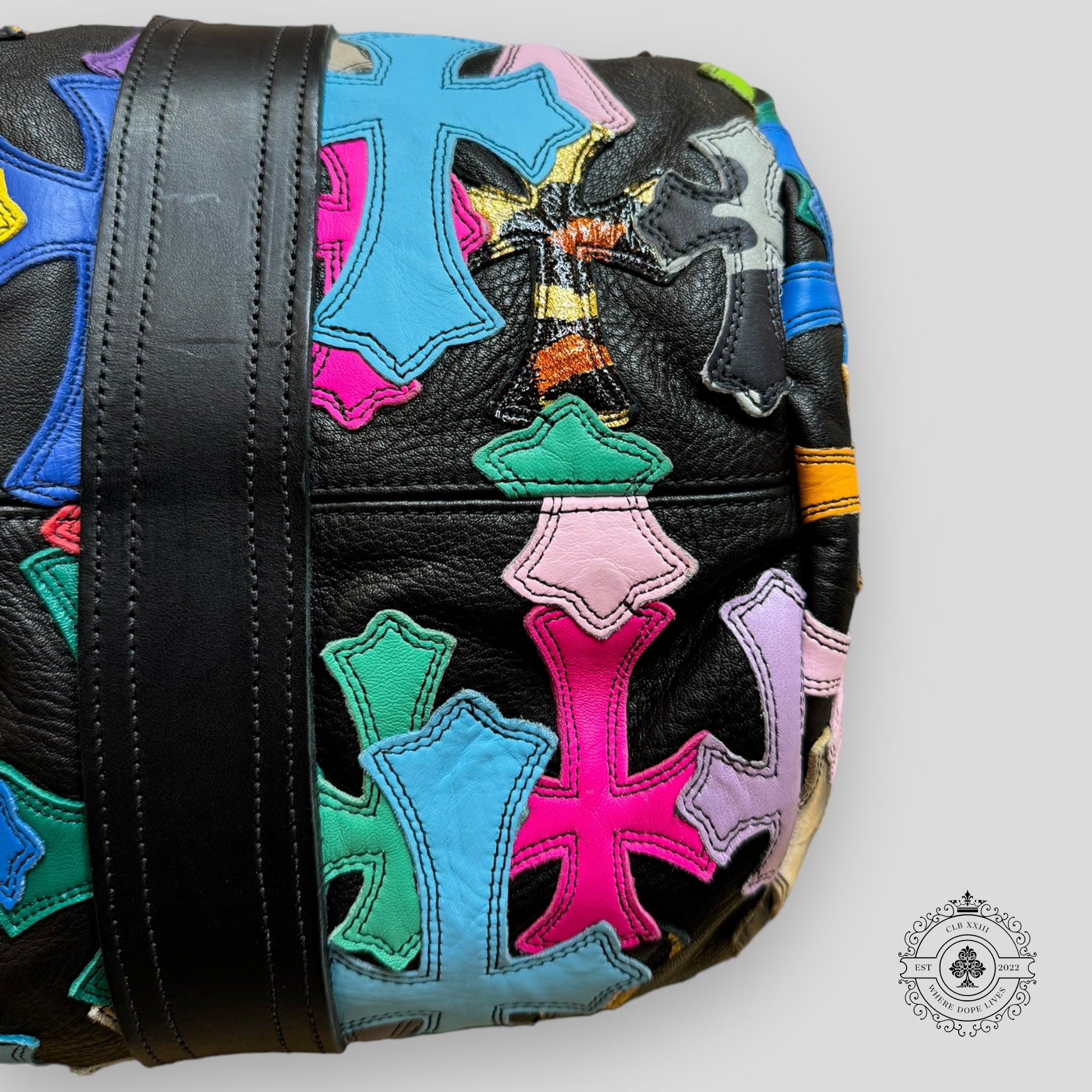 Chrome Hearts Multi-Color Cross Patch Mini Duffle