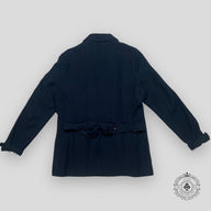 Burberry Wool Cashmere Trench Coat in Black
