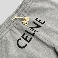 Celine Logo Sweatpants in Grey