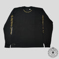 Chrome Hearts Neck Logo Long Sleeve Tee in Black/Gold