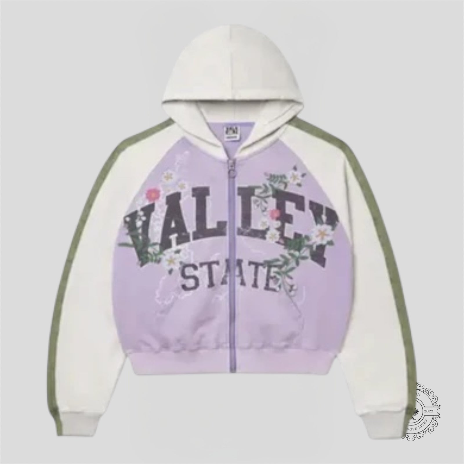 Vale Pearl Zip Up Hoodie in Purple