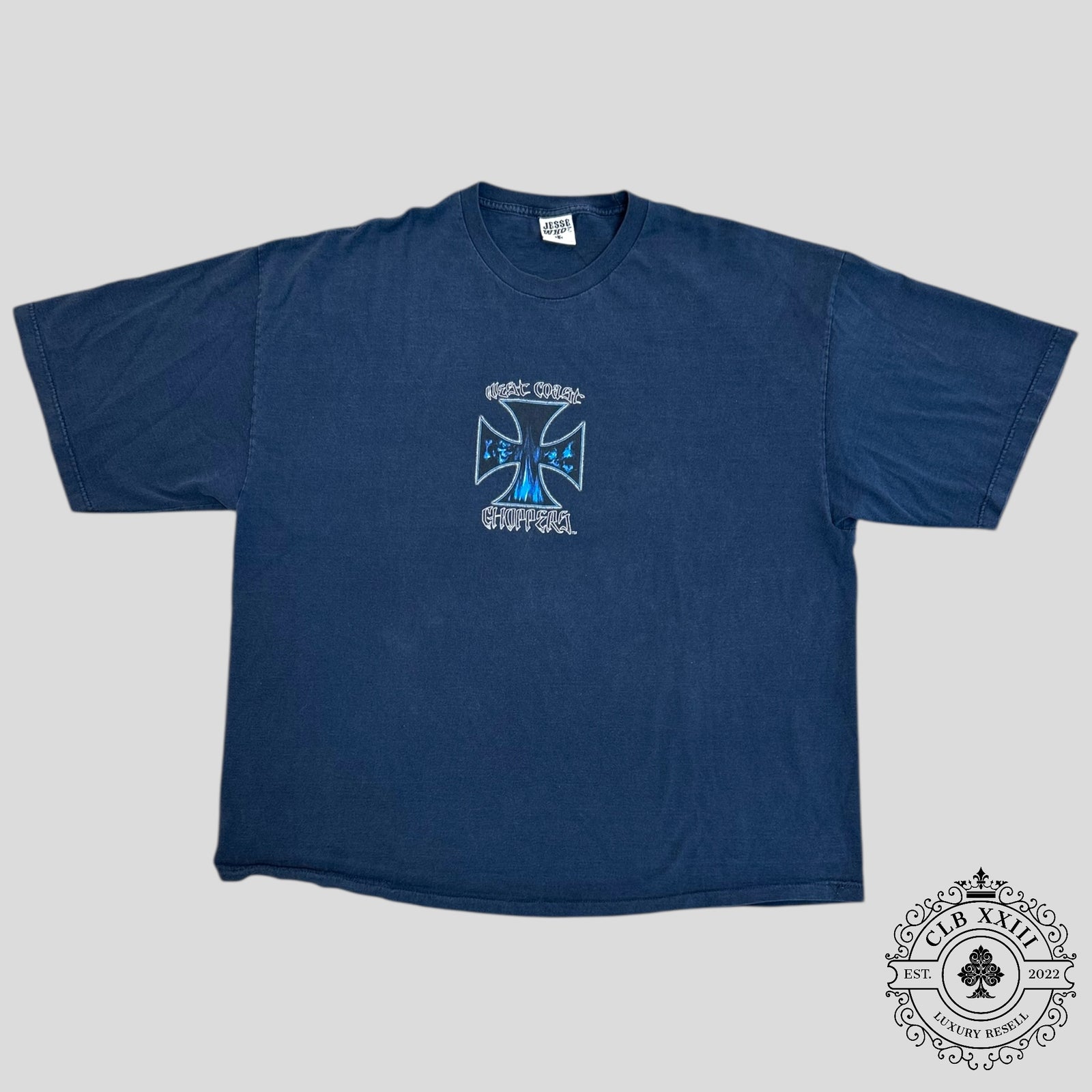 West Coast Choppers Hot Rod Vintage Tee in Navy Blue