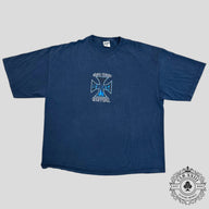 West Coast Choppers Hot Rod Vintage Tee in Navy Blue