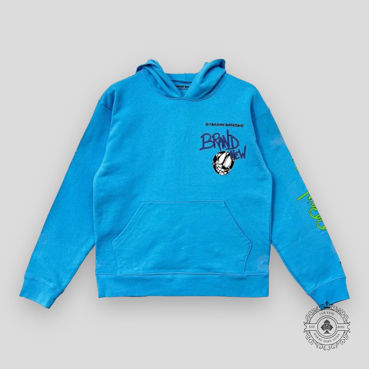 Chrome Hearts Matty Boy Brain Hoodie in Blue