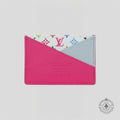 Louis Vuitton x Takashi Murakami Criss-Cross Card Holder in Kabira Blue/Rose