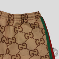 Gucci Jumbo Jacquard Track Pants in Brown