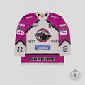Supreme Rhinestone Hockey Jersey in Light Grey