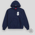 Supreme $ Hoodie in Navy