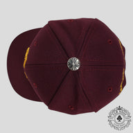 Chrome Hearts CH Embroidered Hat in Maroon