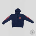 Chrome Hearts Horseshoe Logo Hoodie in Navy / Red