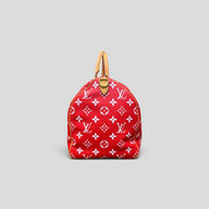 Louis Vuitton Speedy P9 Bandoulière Calfskin Bag, detail view