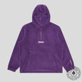 Supreme Polartec Facemask Half Zip Up Hooded Sweatshirt in Purple