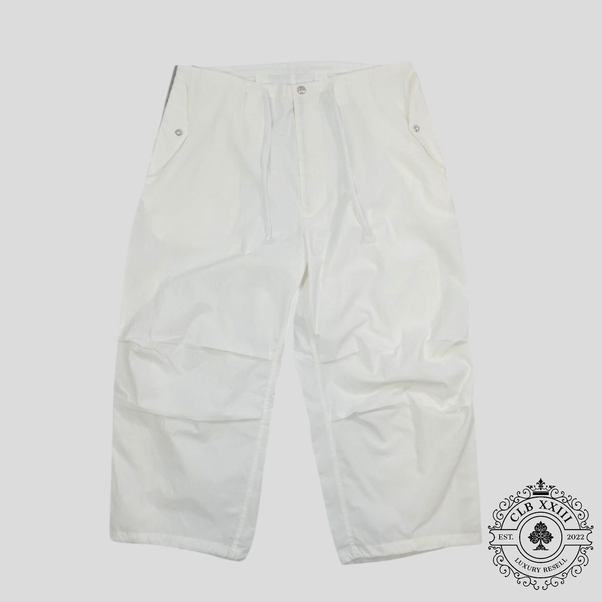 Chrome Hearts Parachute Pants in White