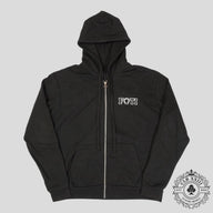 Chrome Hearts Foti Zip Up Hoodie in Black/White