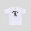 BAPE Palm Tree Camo College Tee in White & Black